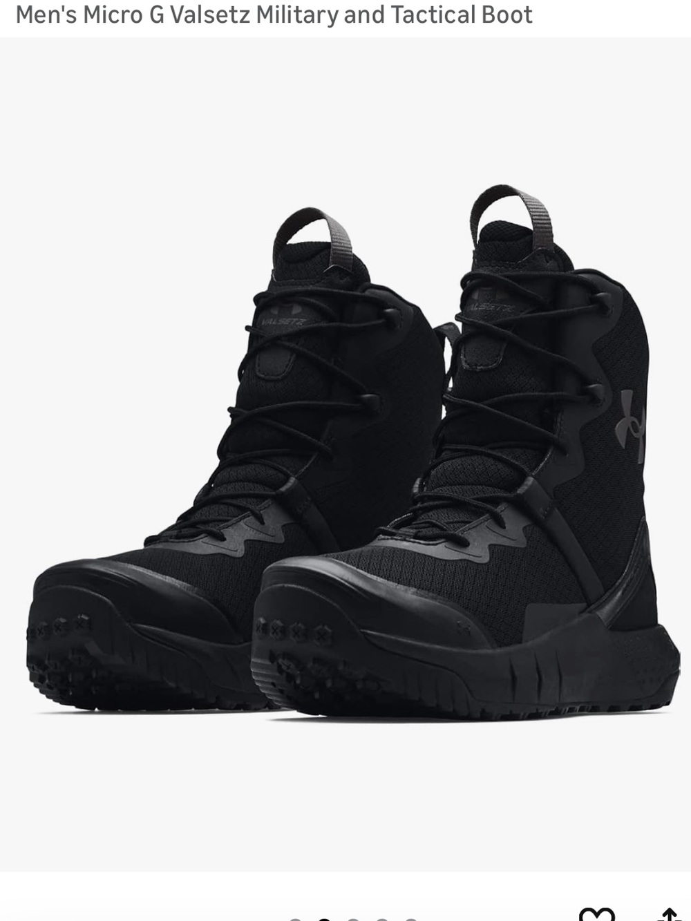 Under Armour Men's Micro G Valsetz Military and Tactical Boot size 12 New
